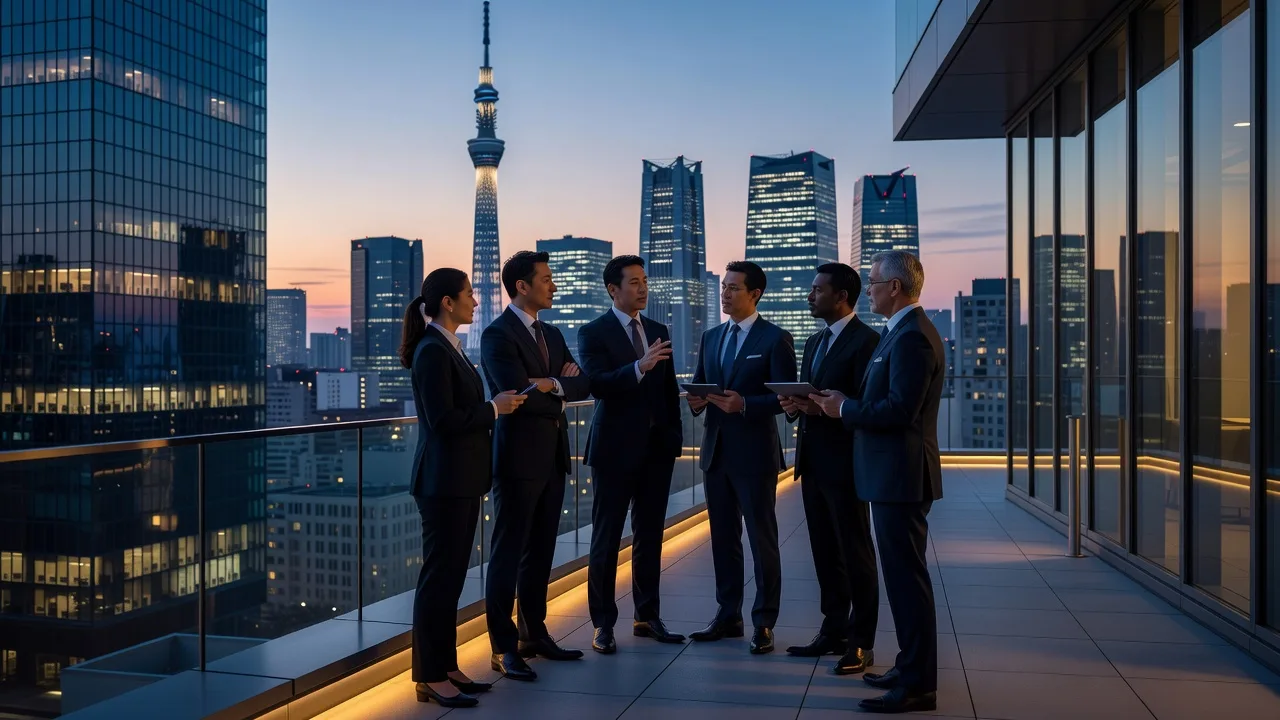 Tokyo Skyline Business Meeting